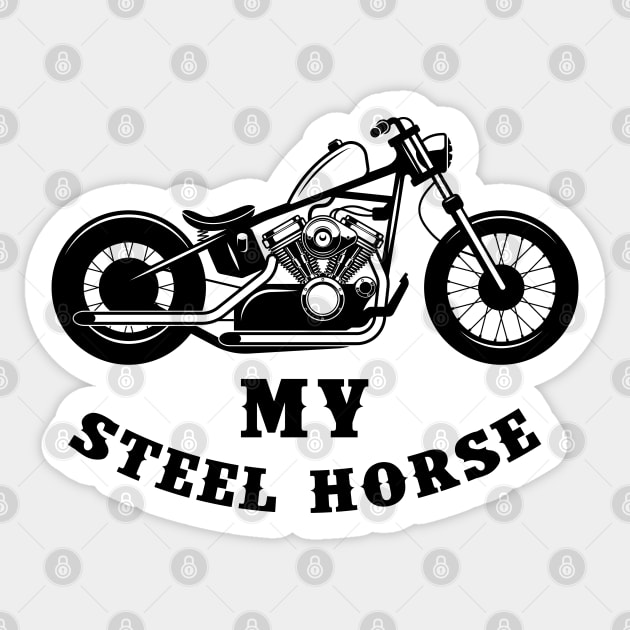 My steel horse Sticker by Dosunets